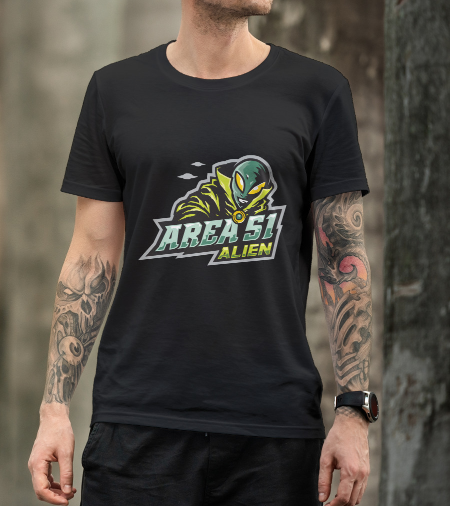 Area 51 Alien E Sport Halloween Witch Alien T-Shirt