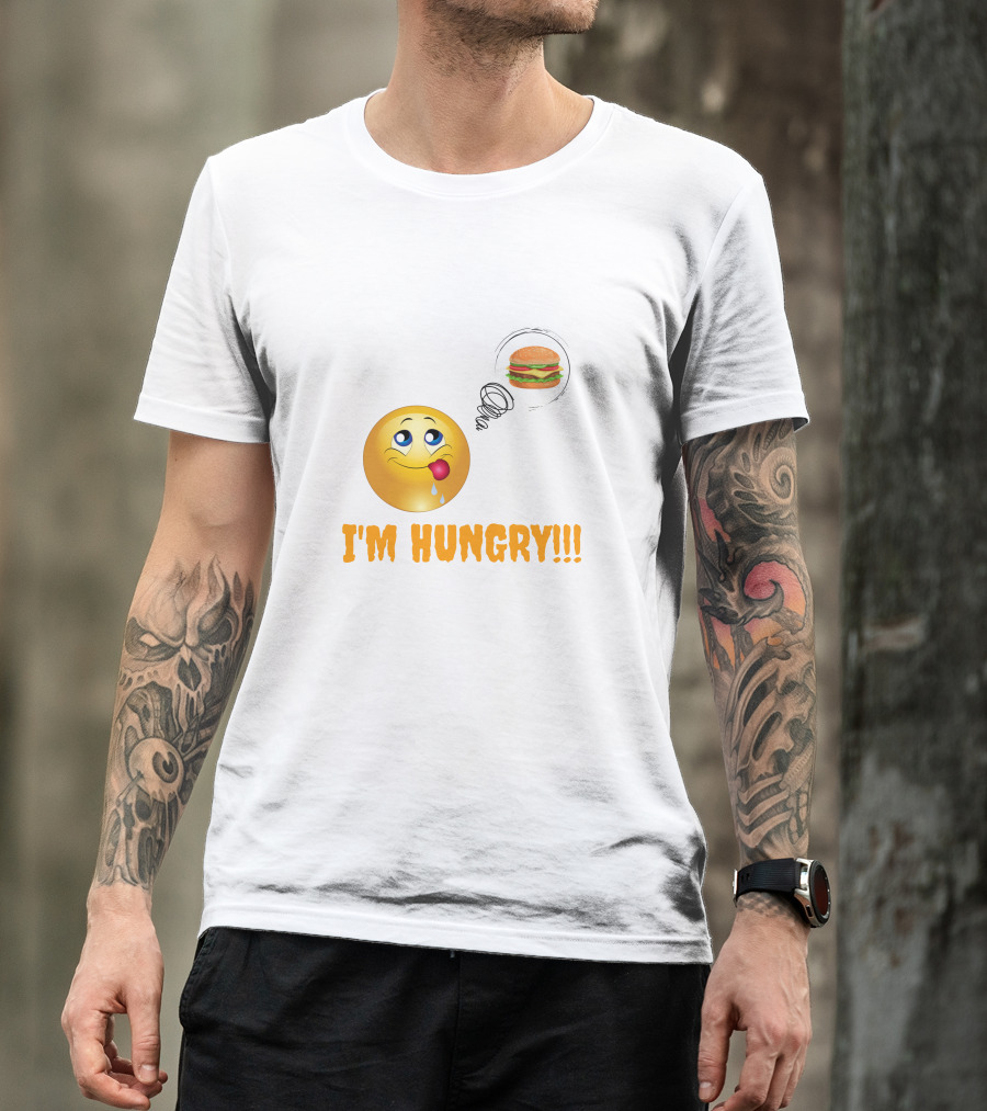 I'M HUNGRY Emoji Burger Craving T-Shirt
