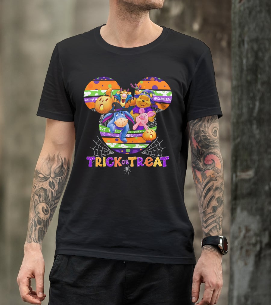 Happy Halloween Trick Or Treat Winnie The Pooh And Friends Disney T-Shirt