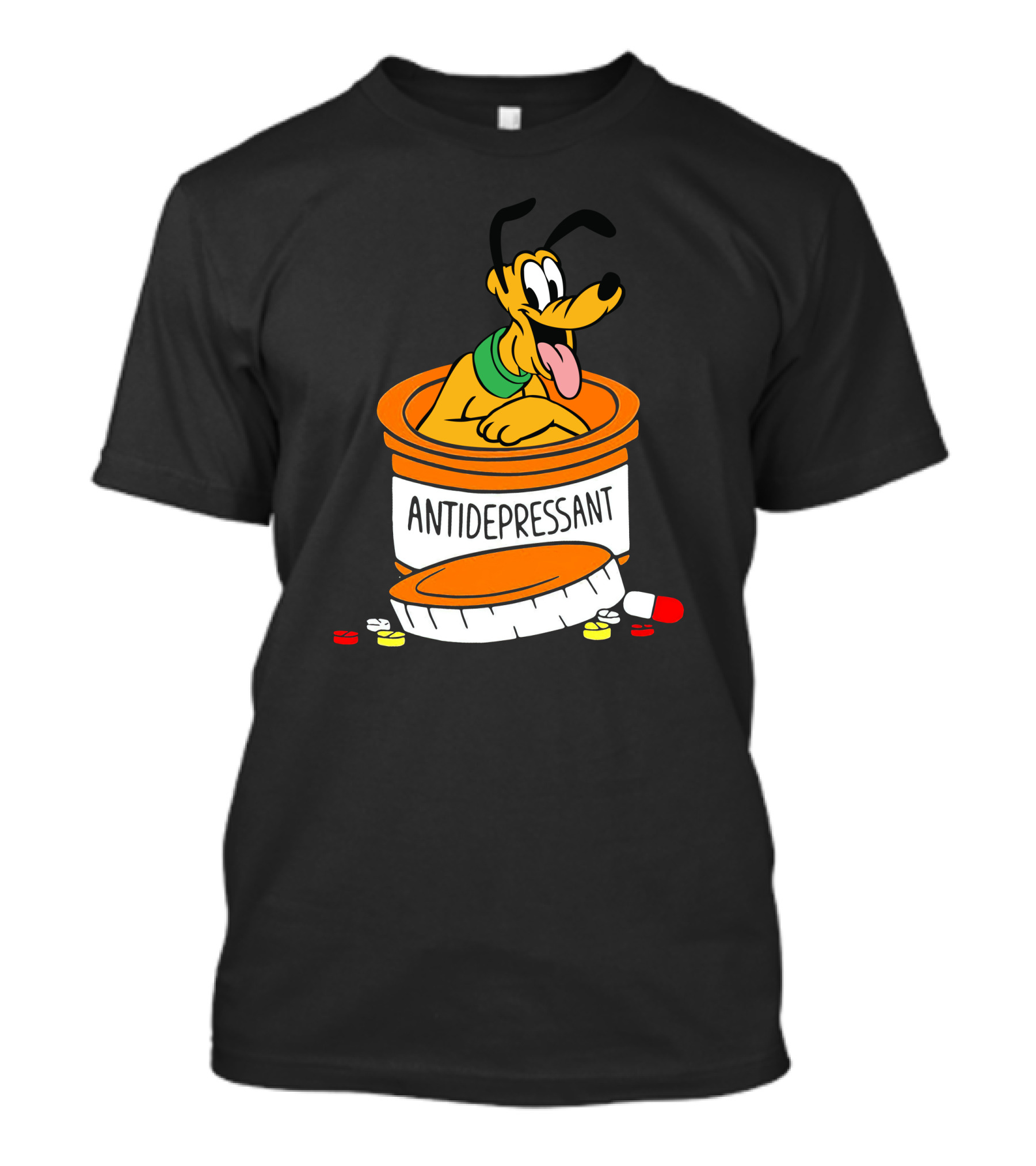 Pluto Antidepressant Pill Bottle T-Shirt