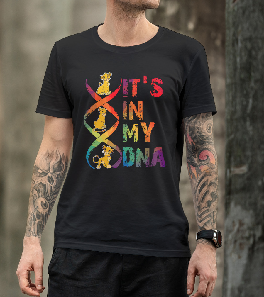 Simba It's In My Dna Rainbow Spiral T-Shirt
