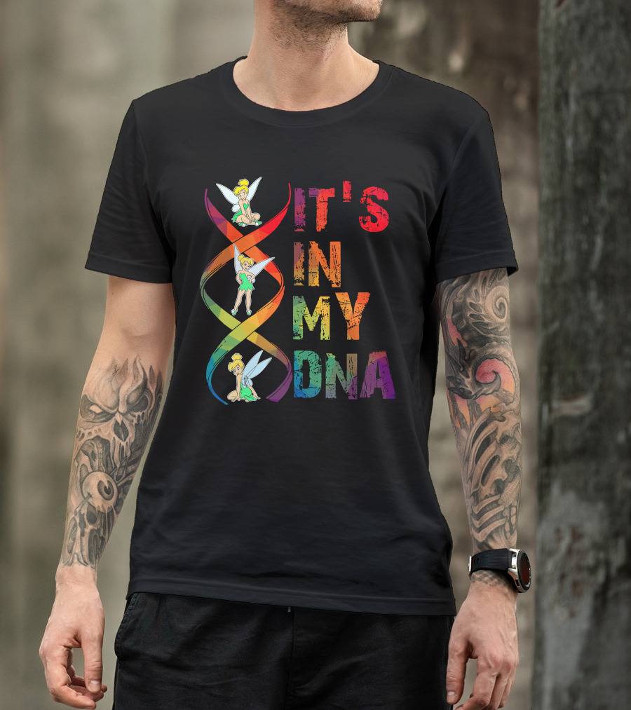 Tinker Bell It's In My Dna Rainbow Dna Helix T-Shirt