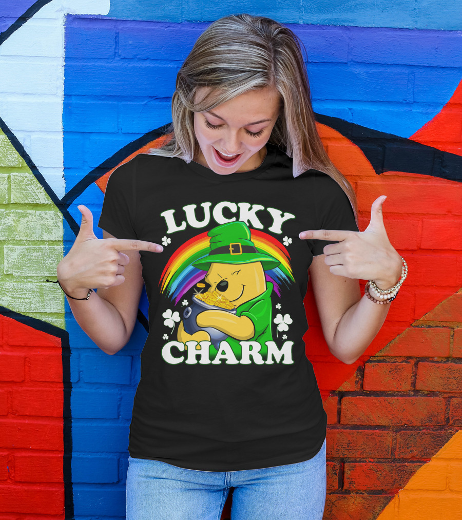 Lucky Charm Rainbow Bear St. Patrick's Day T-Shirt