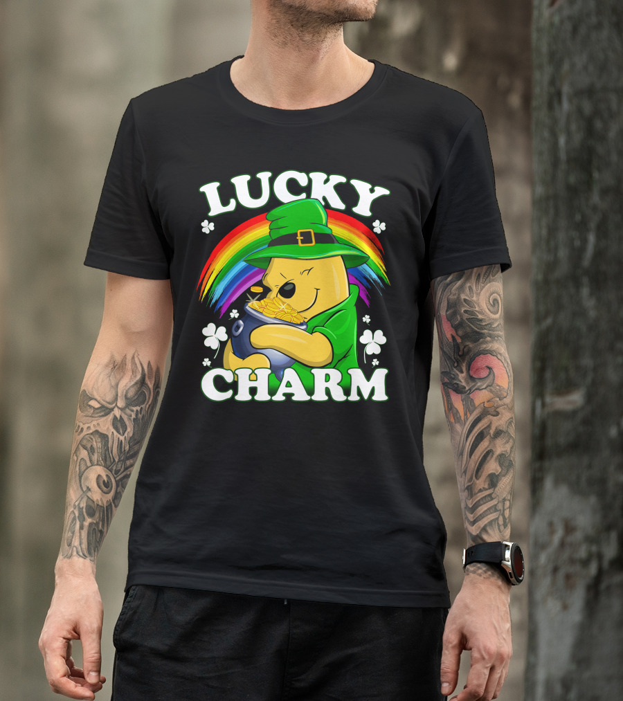Lucky Charm Rainbow Bear St. Patrick's Day T-Shirt