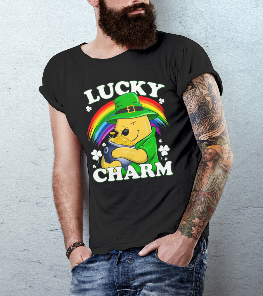 Lucky Charm Rainbow Bear St. Patrick's Day T-Shirt