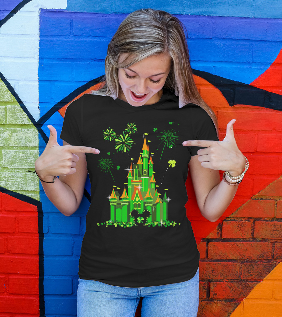 PATRICK CASTLE SHAMROCK FIREWORKS T-Shirt