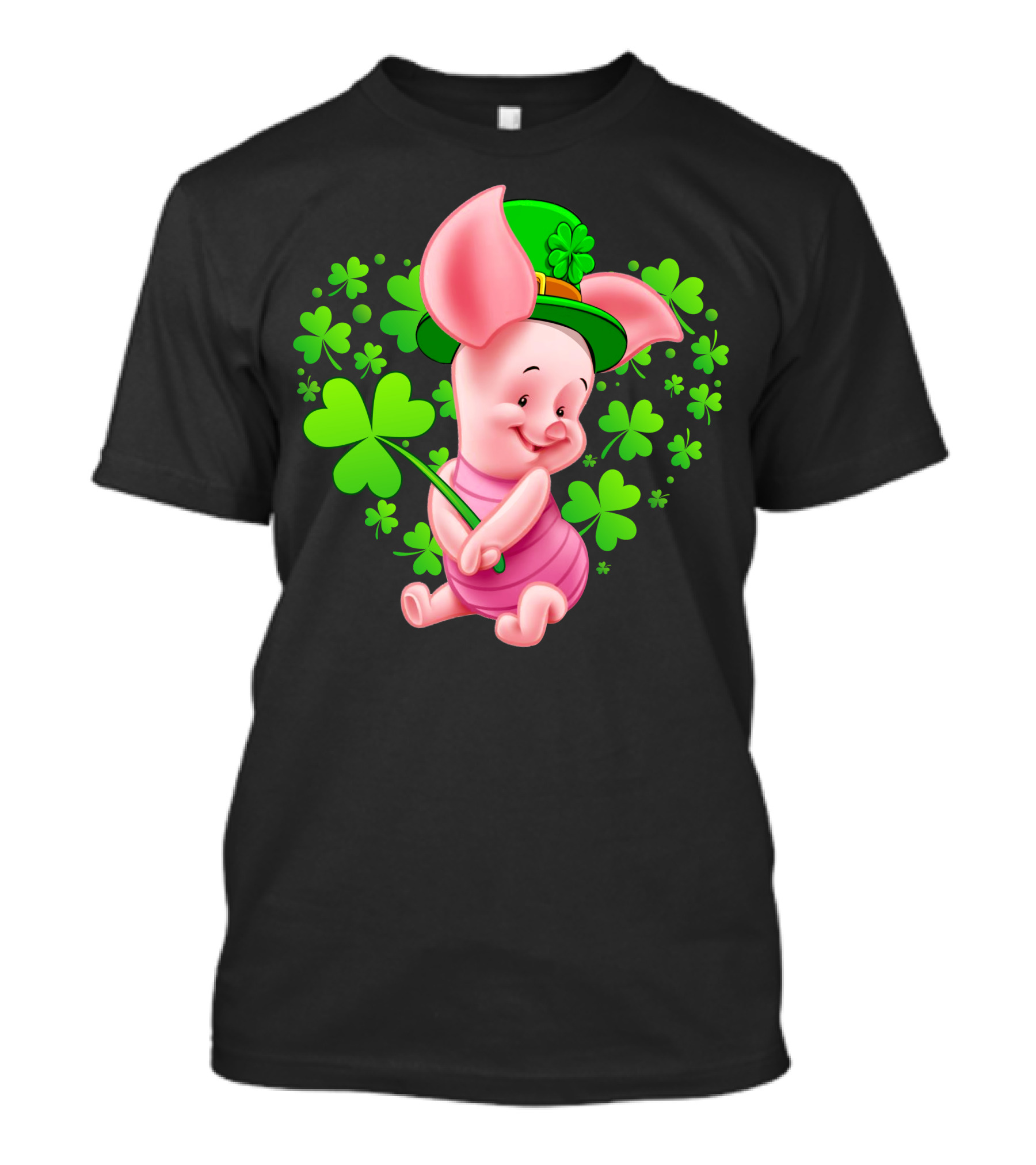 Piglet St. Patrick's Day Clover Celebration T-Shirt