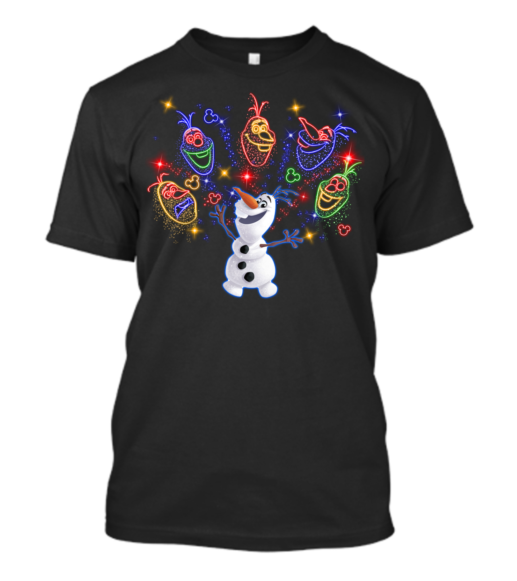 Olaf Frozen Light-Up Face Expressions Celebration T-Shirt