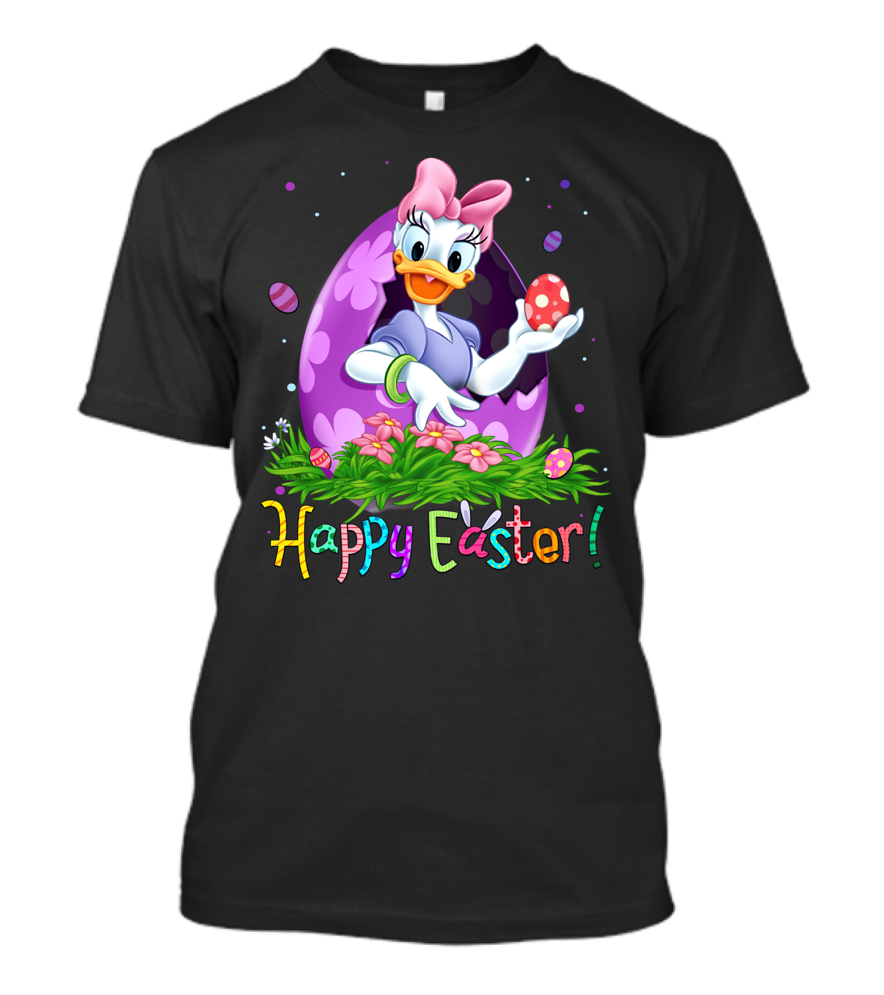 Happy Easter With Daisy Duck And Easter Egg Celebration T-Shirt