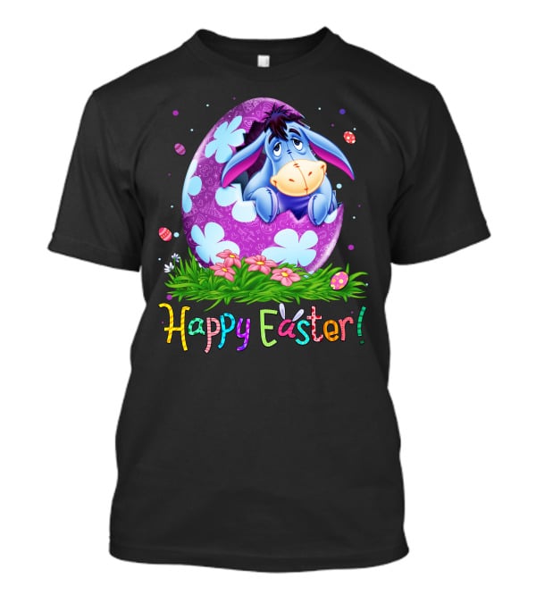 Eeyore Happy Easter Egg Floral T-Shirt