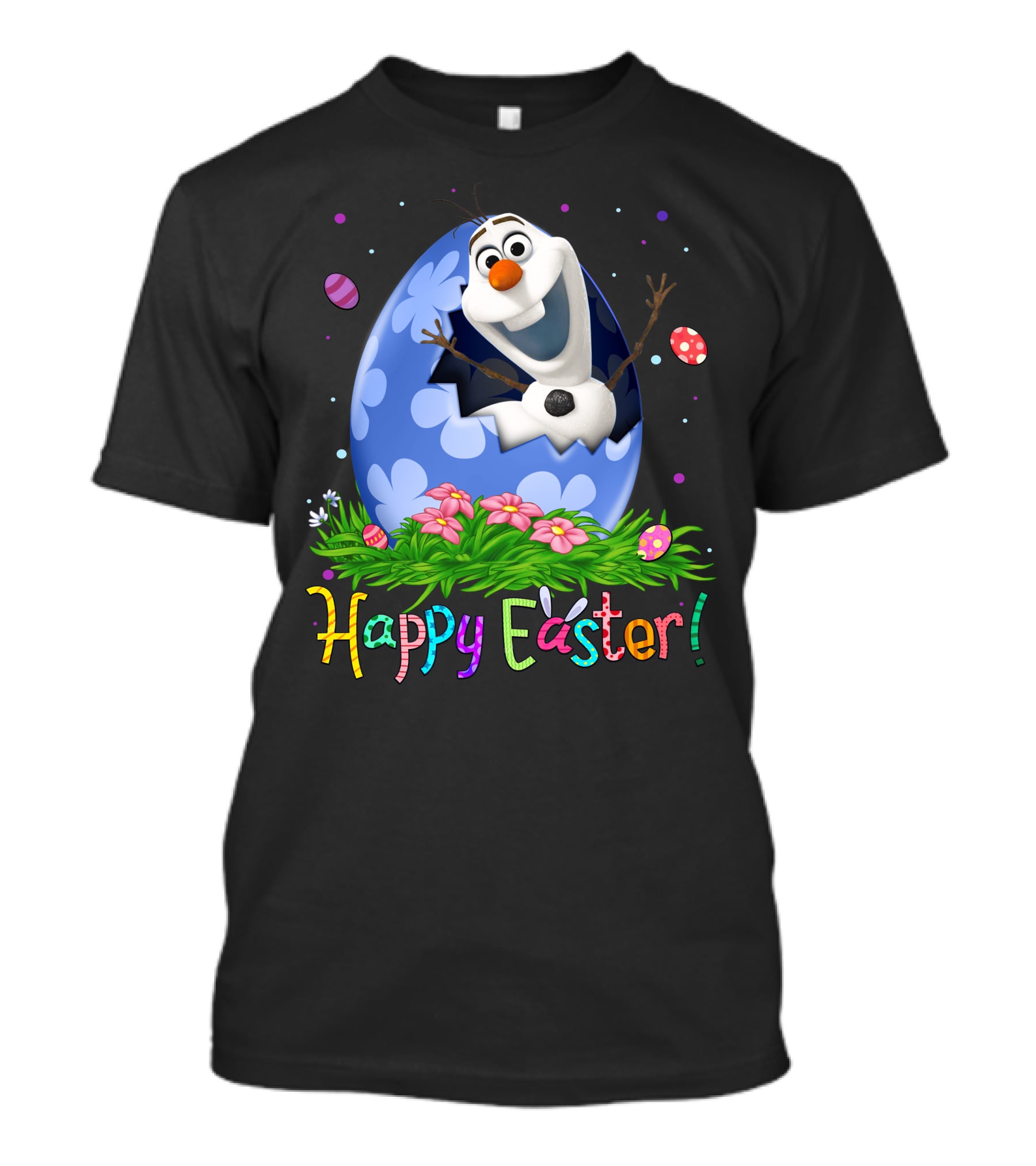 Happy Easter Olaf Egg Flowers T-Shirt
