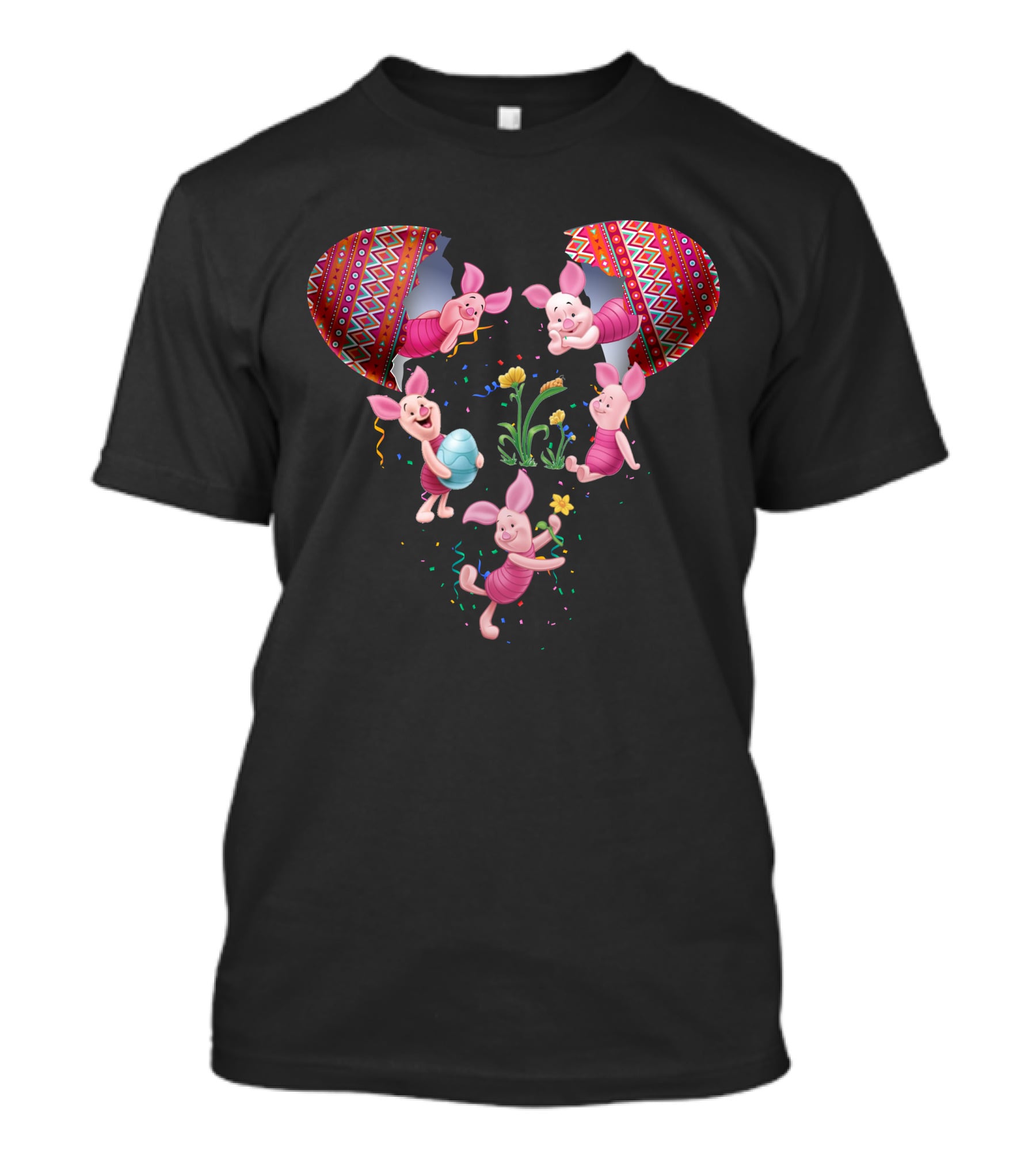 Mickey Mouse Easter Egg Piglet Party T-Shirt