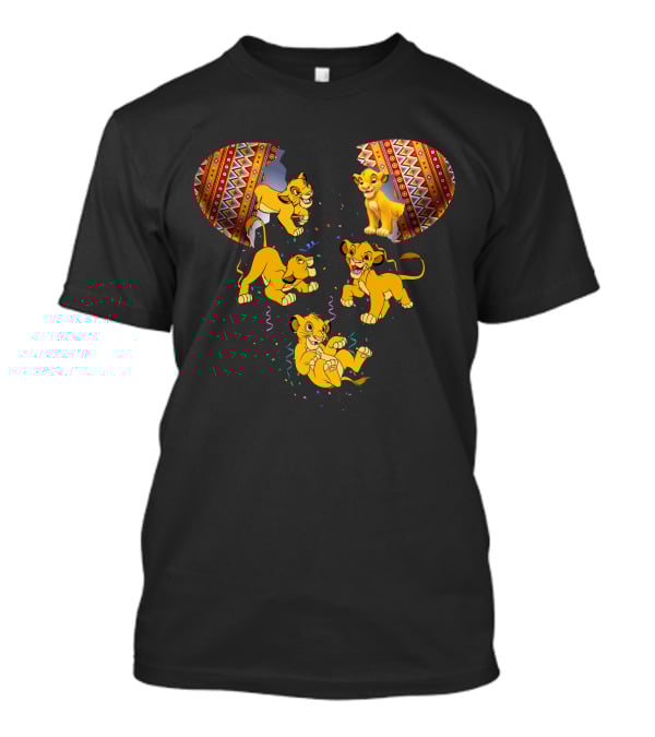 Simba Lion King Inspired Mouse Headburst T-Shirt