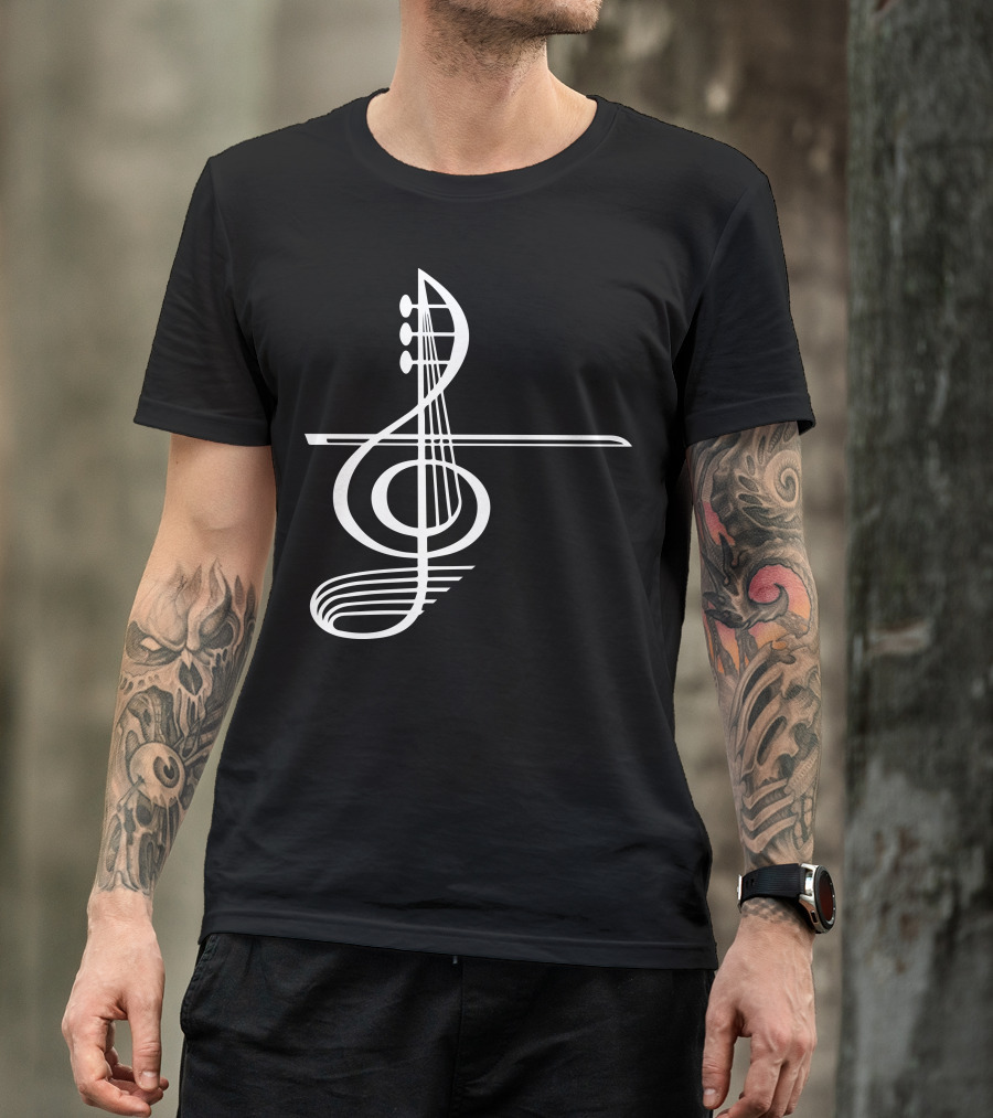 VIOLA Musical Treble Clef Strings T-Shirt