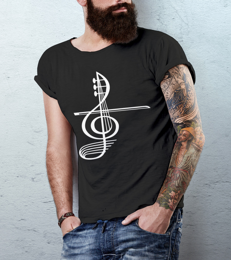 VIOLA Musical Treble Clef Strings T-Shirt