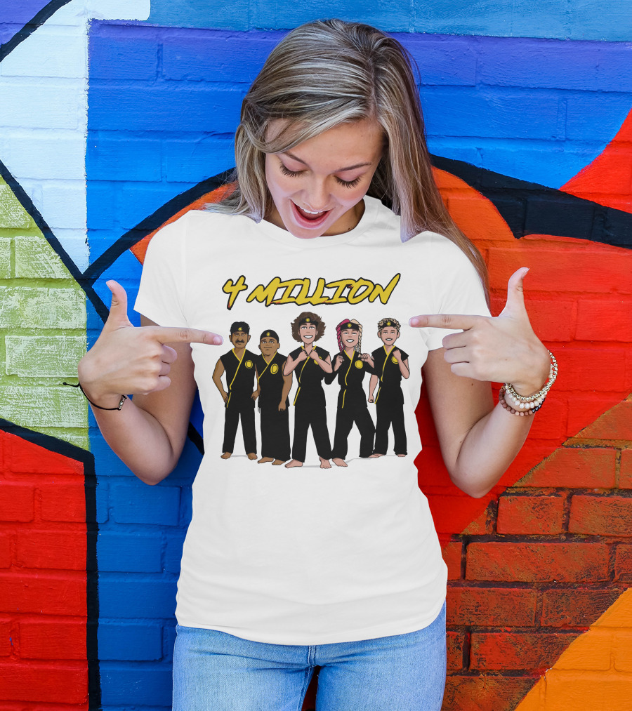 4 Million Karate Squad Celebrating Subscribers T-Shirt