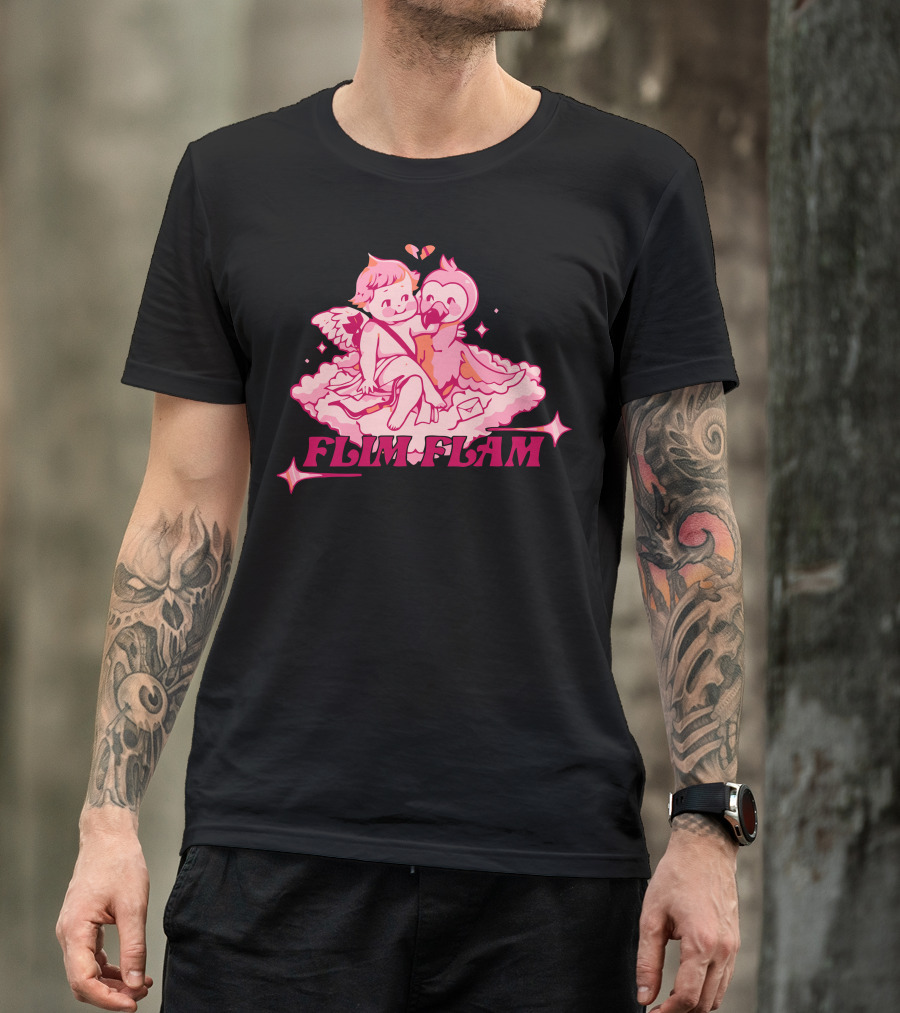 FLIM FLAM CUPID FLAMINGO T-Shirt