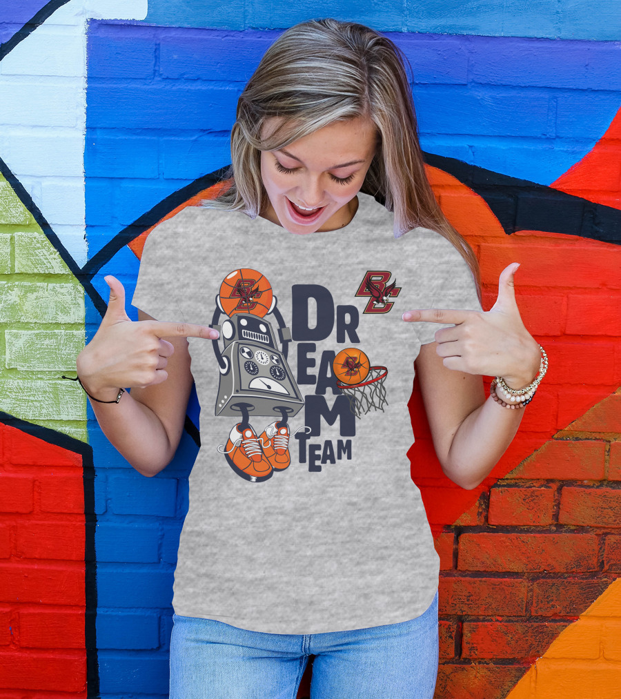 Boston College Dream Team Robot Basketball T-Shirt