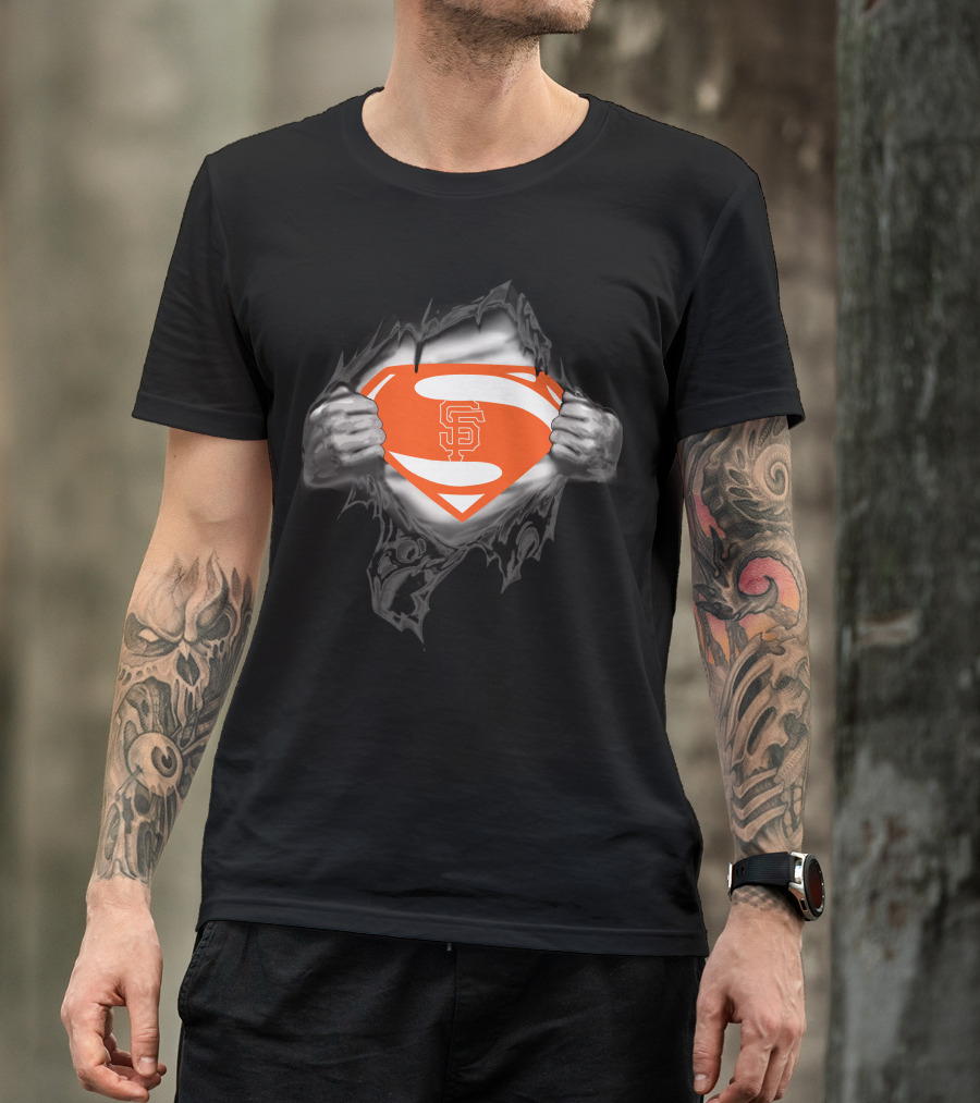 San Francisco Giants Superman Logo Emblem T-Shirt