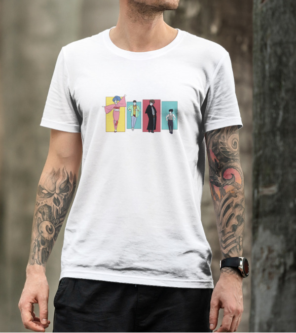 Yu Yu Hakusho Characters Colorful Panels T-Shirt