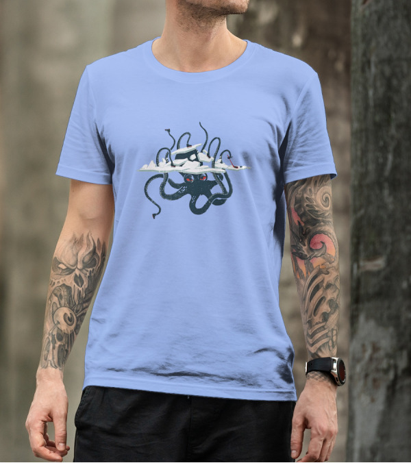 Alair Seattle Kraken Octopus Hockey Arena Scene T-Shirt