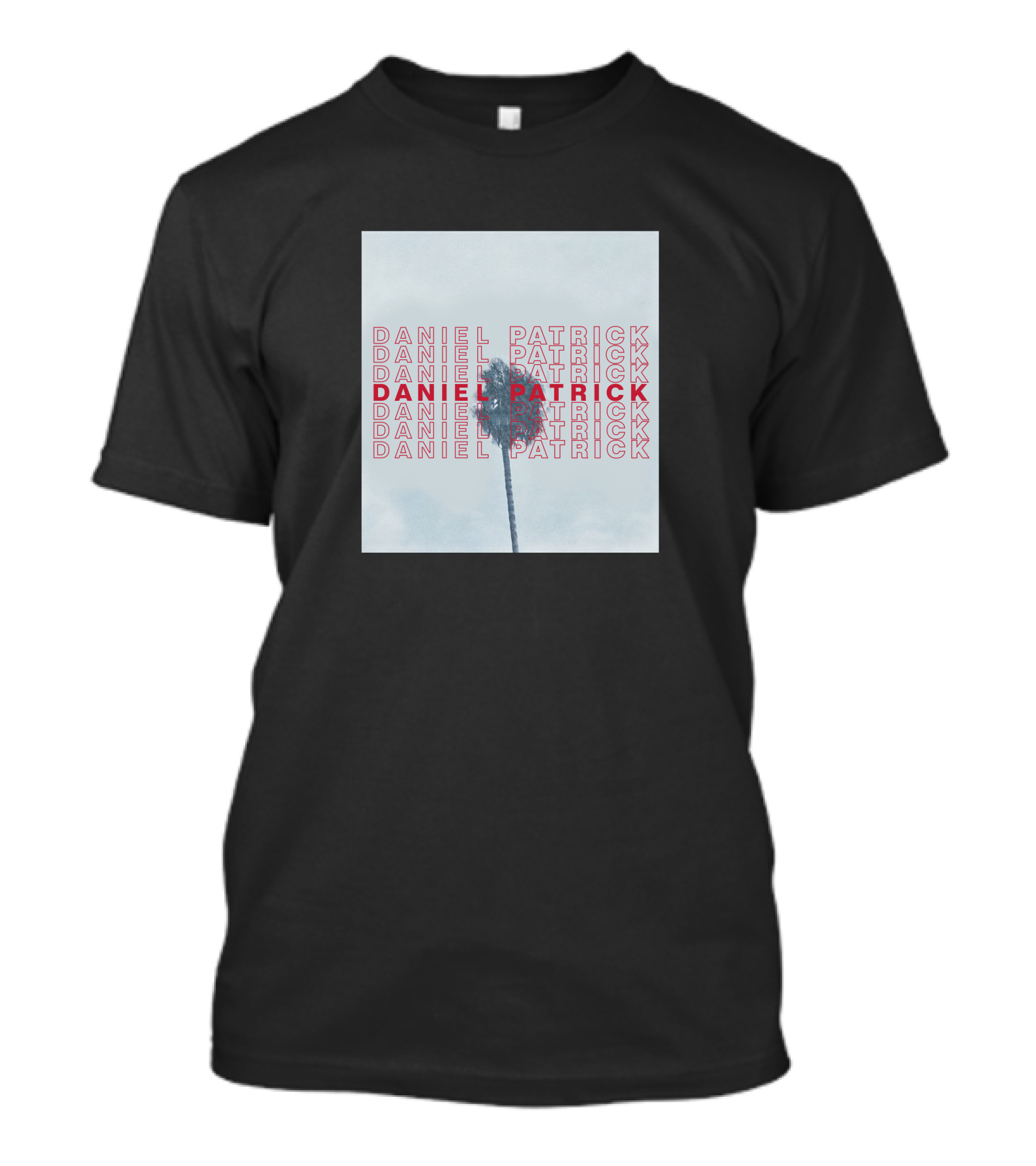 Daniel Patrick La Palm Iconic Typography Palm Tree T-Shirt