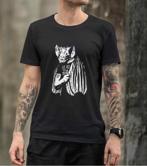 Godsteeth Vlad To The Bone Bat Halloween T-Shirt
