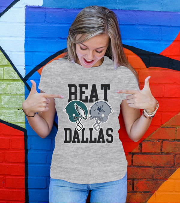 Nick Sirianni Beat Dallas Eagles Helmet Showdown T-Shirt
