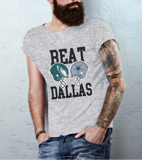 Nick Sirianni Beat Dallas Eagles Helmet Showdown T-Shirt