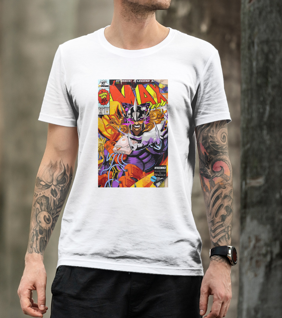Freemvc2 The Scrubl0rd MAX Fighting Game Legend Comic T-Shirt