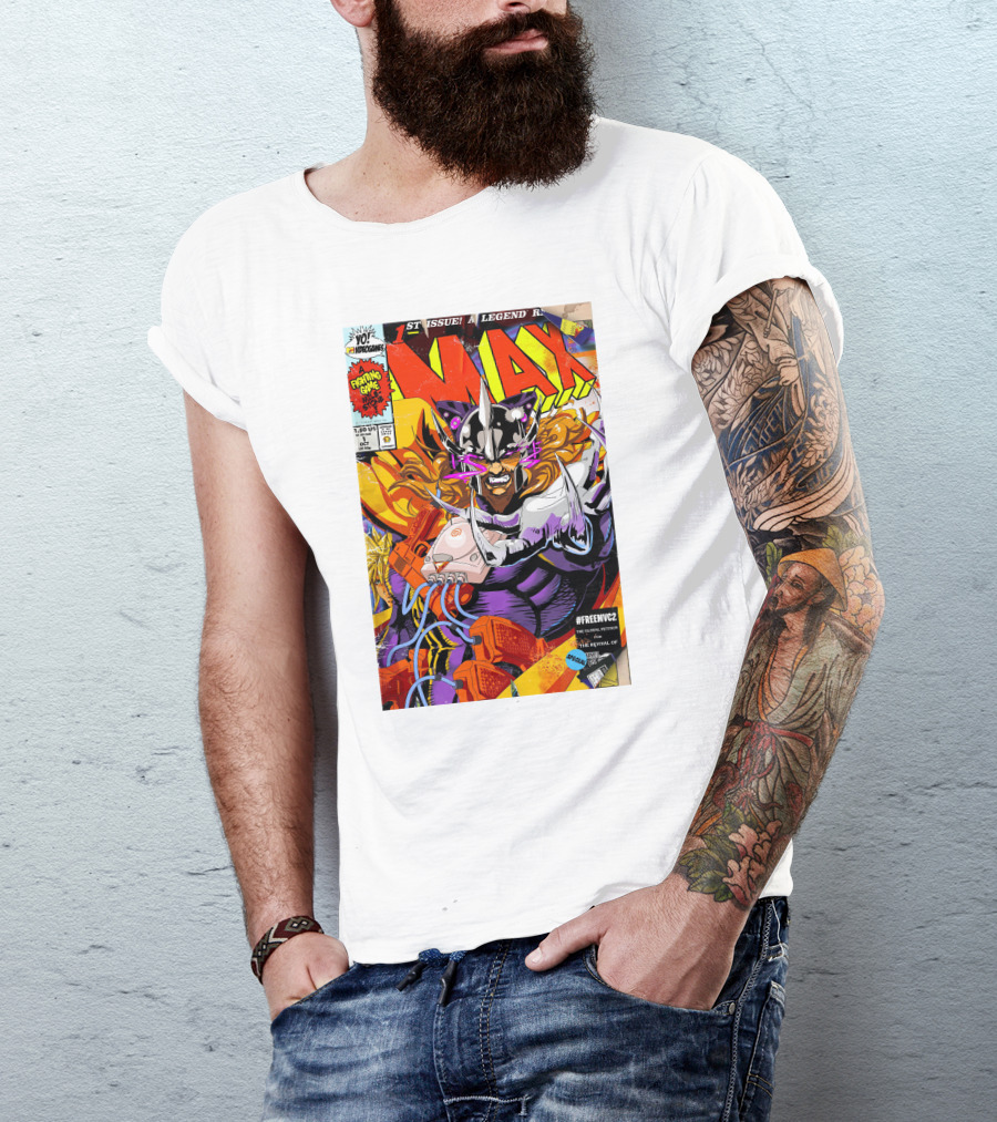 Freemvc2 The Scrubl0rd MAX Fighting Game Legend Comic T-Shirt