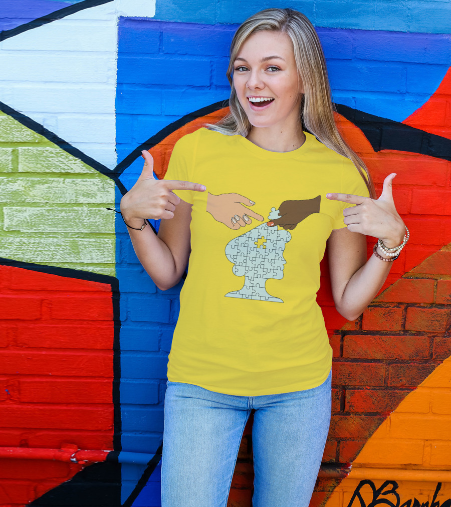 The Philanthropy Boys Club In Her Words Puzzle Head Collaboration T-Shirt