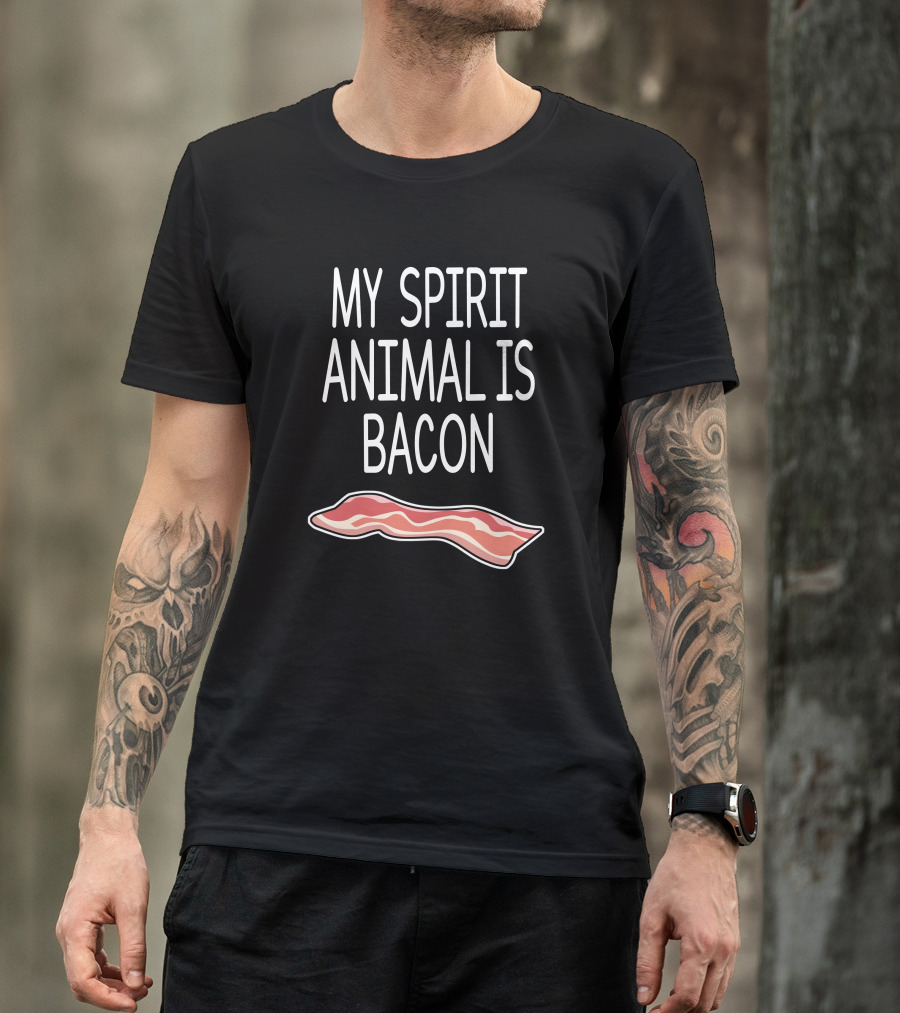 Cameron Bradford My Spirit Animal Is Bacon Slice T-Shirt