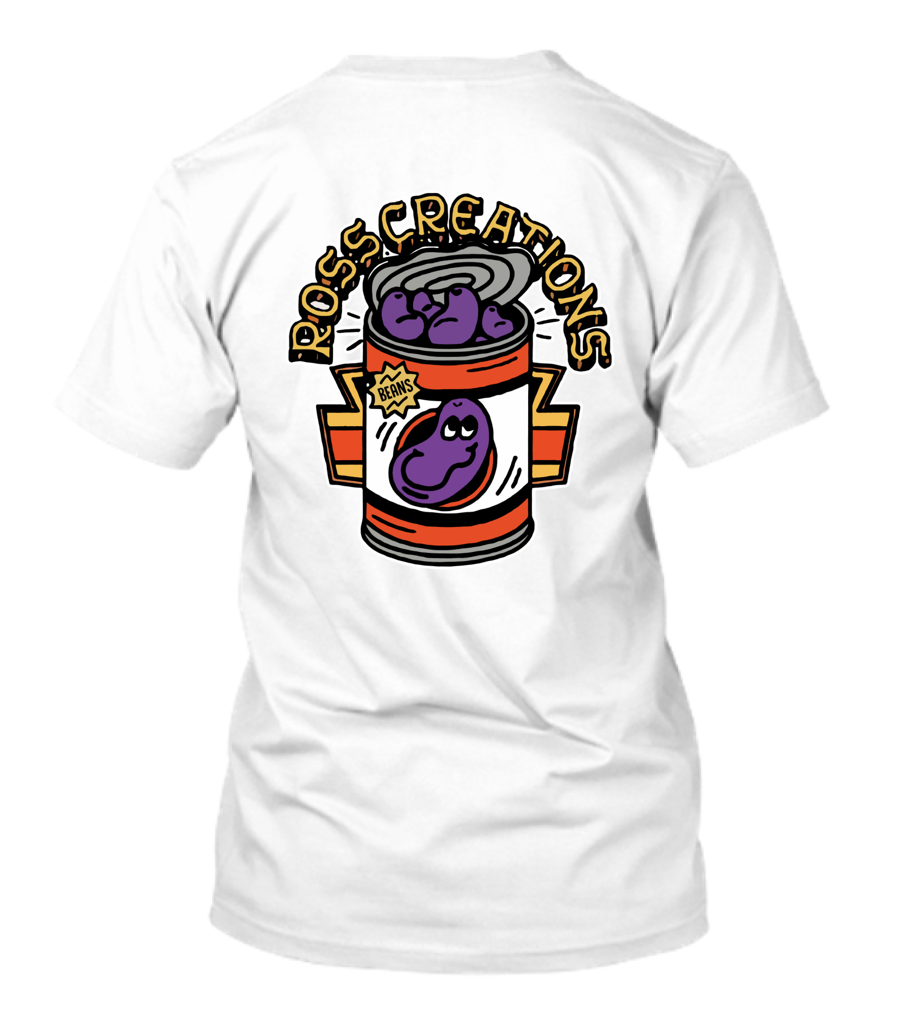 Black Beans RC Can White T-Shirt