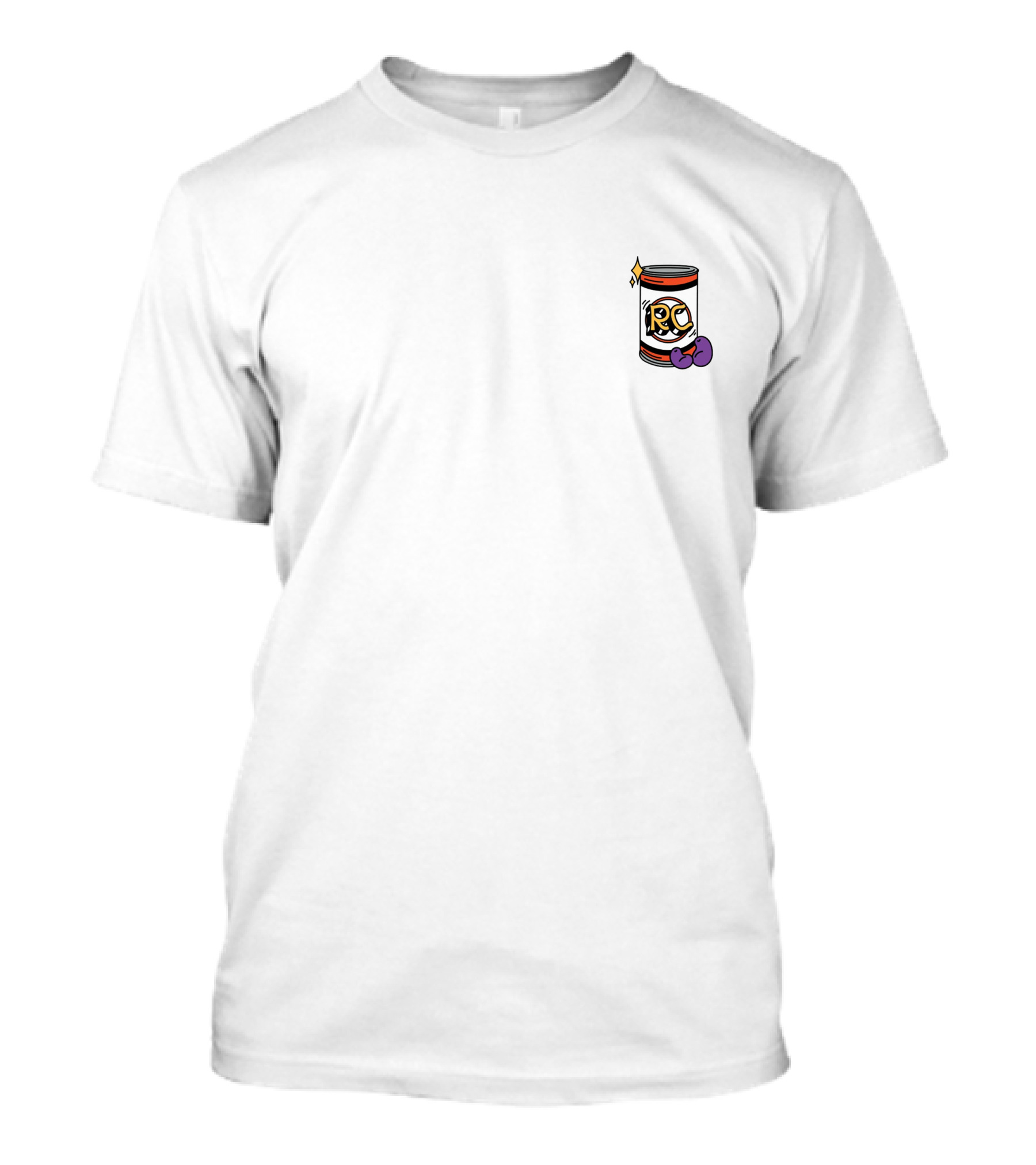 Black Beans RC Can White T-Shirt