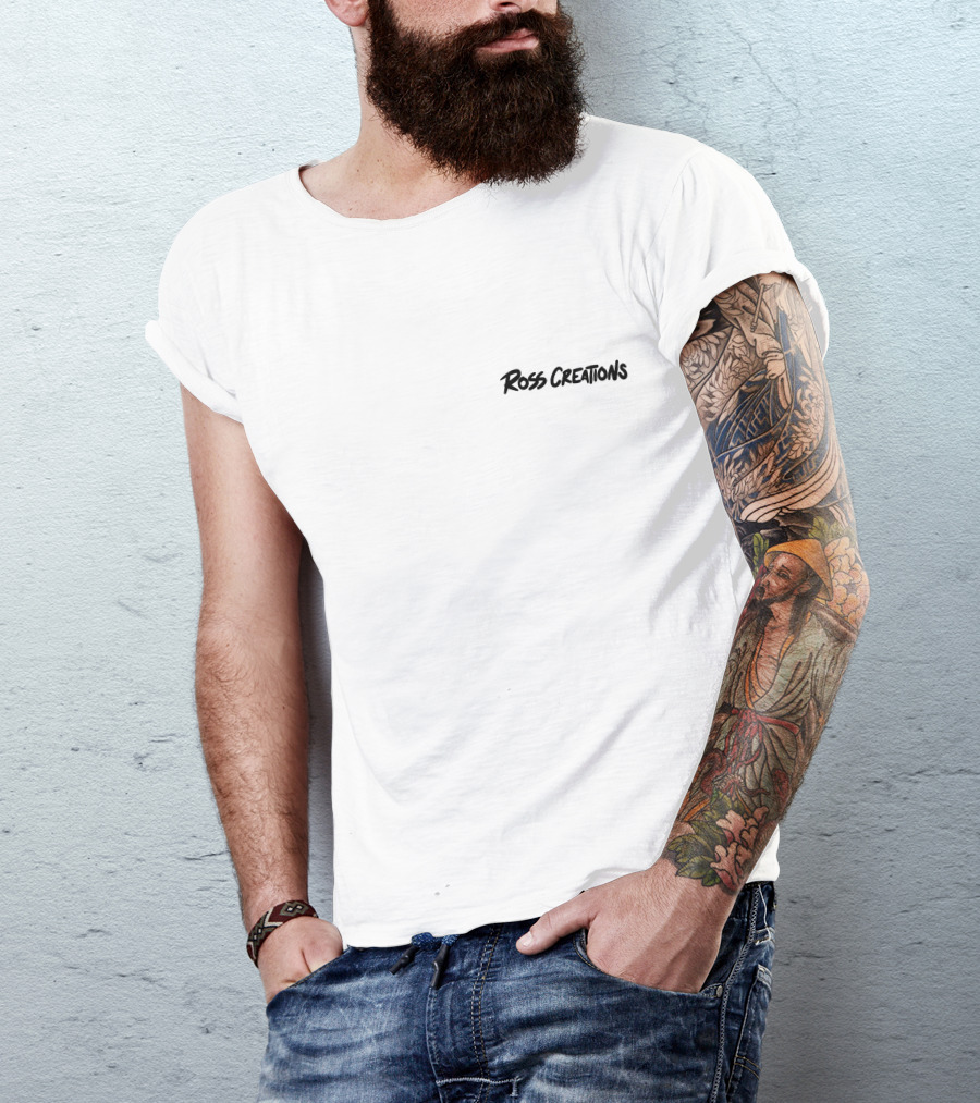 Ross Creations Marker Logo White T-Shirt