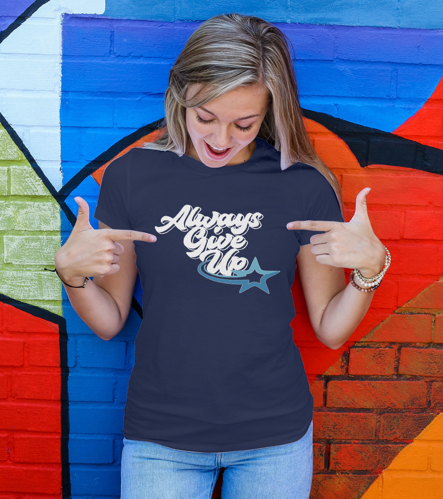Always Give Up Star Swoosh T-Shirt