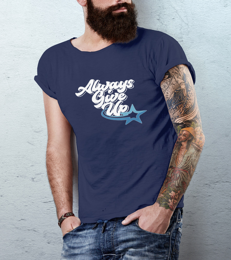 Always Give Up Star Swoosh T-Shirt