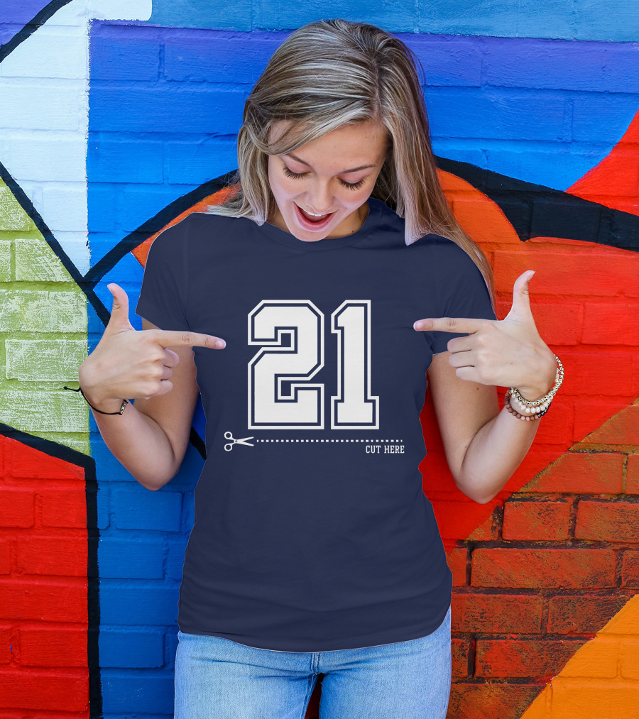 Cowboys Nation Twisted Gorilla 21 Cut Here T-Shirt