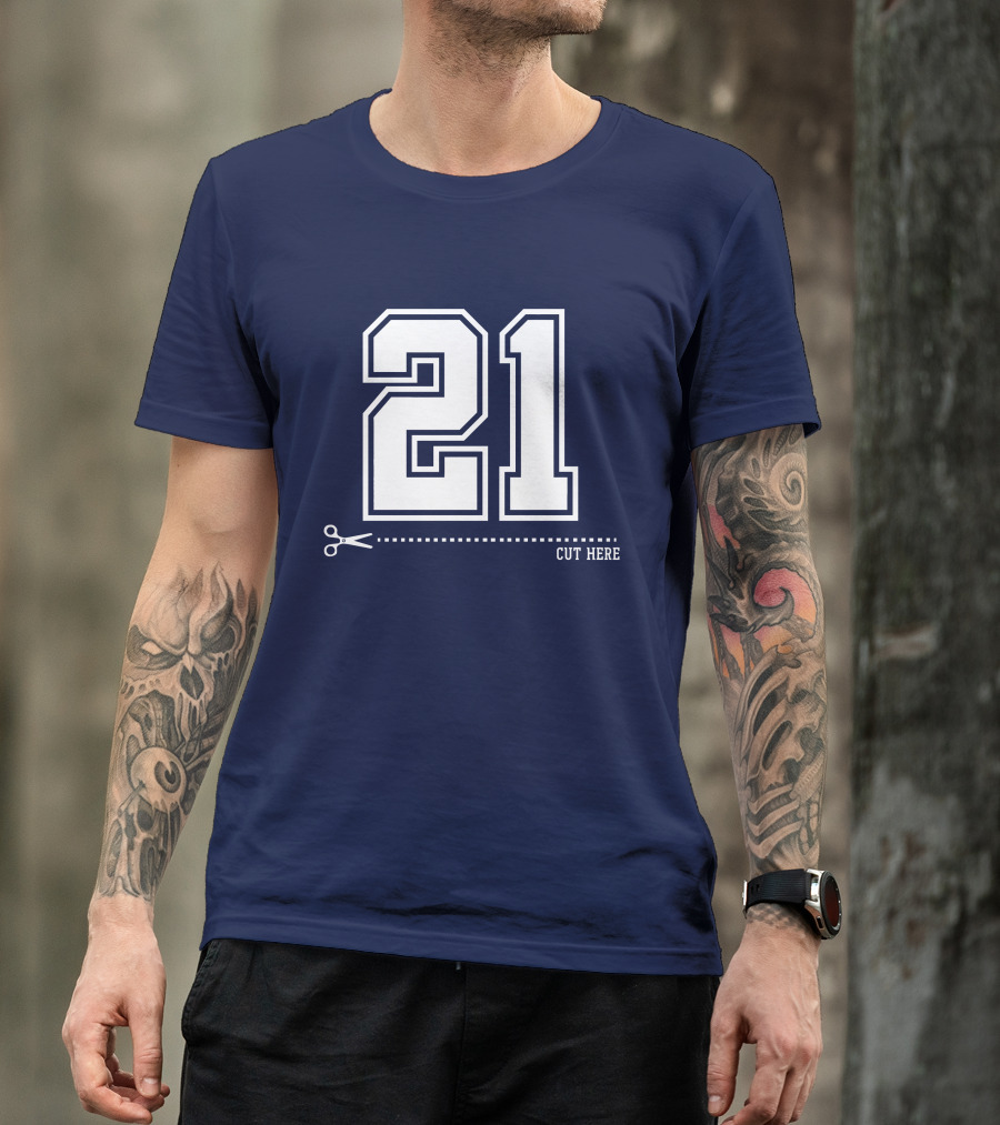 Cowboys Nation Twisted Gorilla 21 Cut Here T-Shirt
