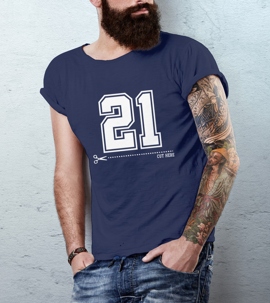 Cowboys Nation Twisted Gorilla 21 Cut Here T-Shirt