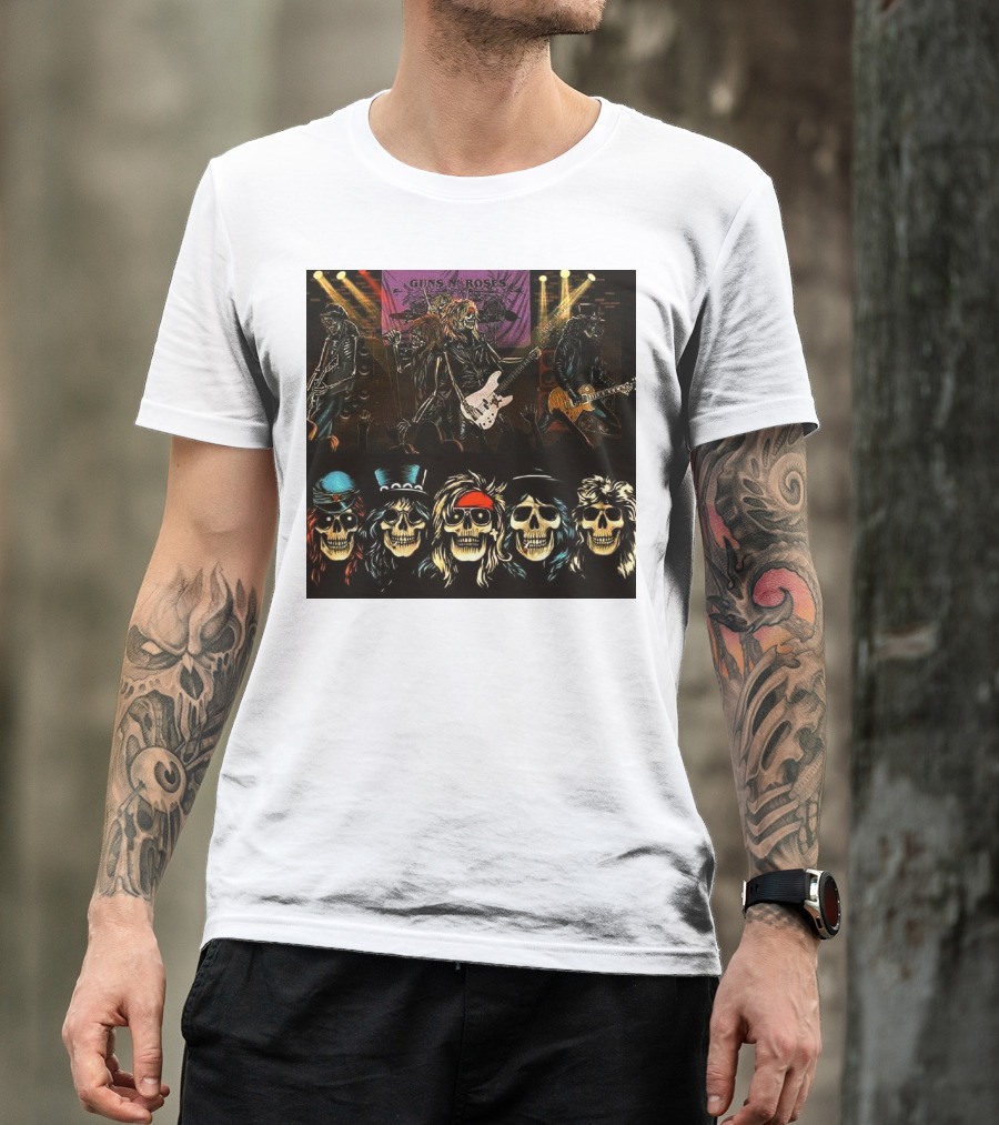 Guns N' Roses Live Skull Band T-Shirt