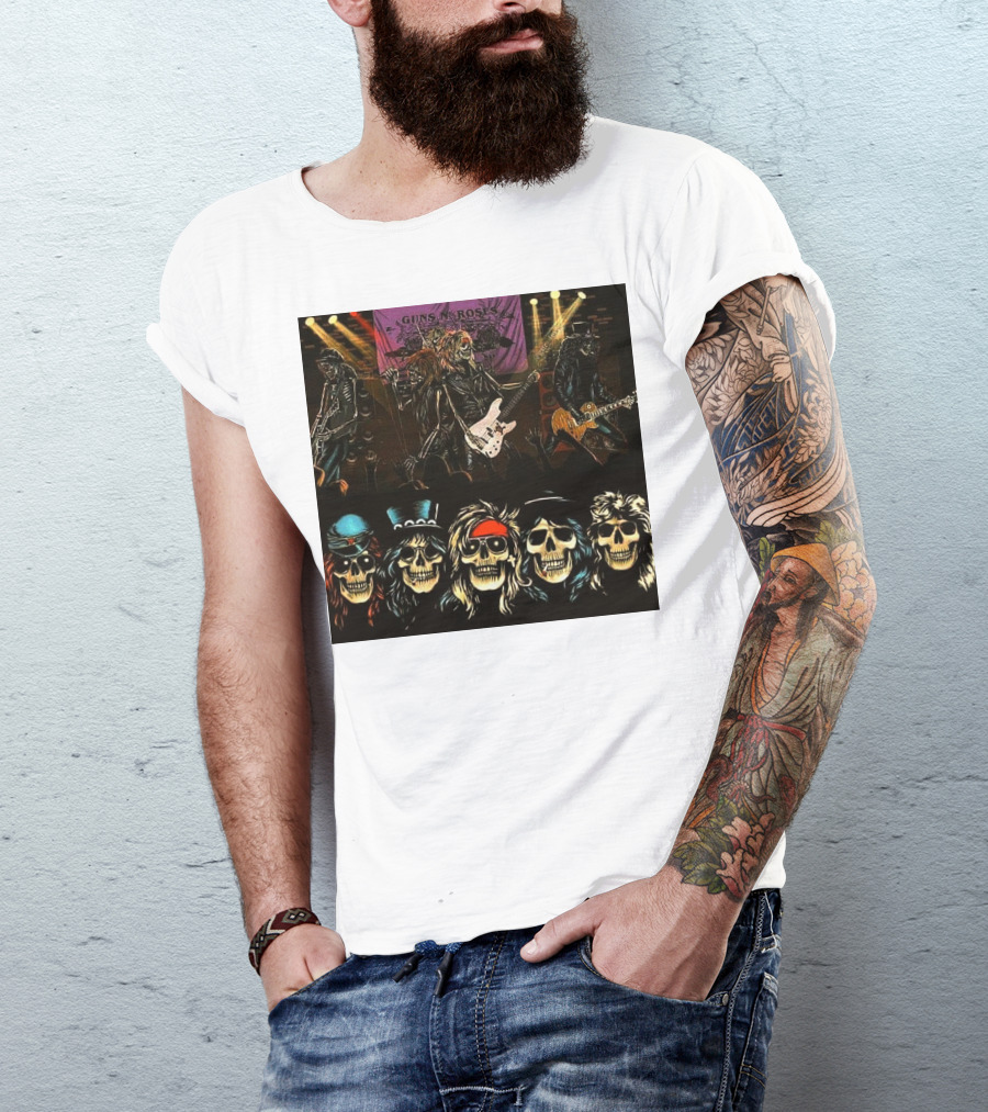 Guns N' Roses Live Skull Band T-Shirt