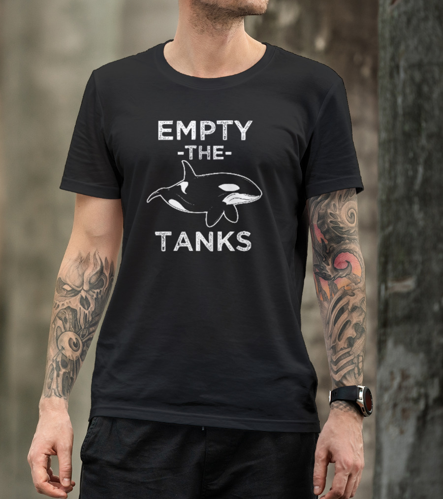 Empty The Tanks Orca Awareness Conservation Movement T-Shirt