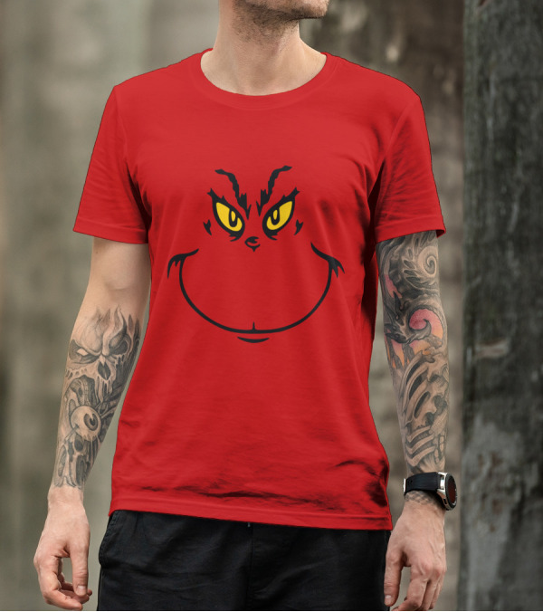 Ginch Face Grinch Expression Iconic Eyes T-Shirt