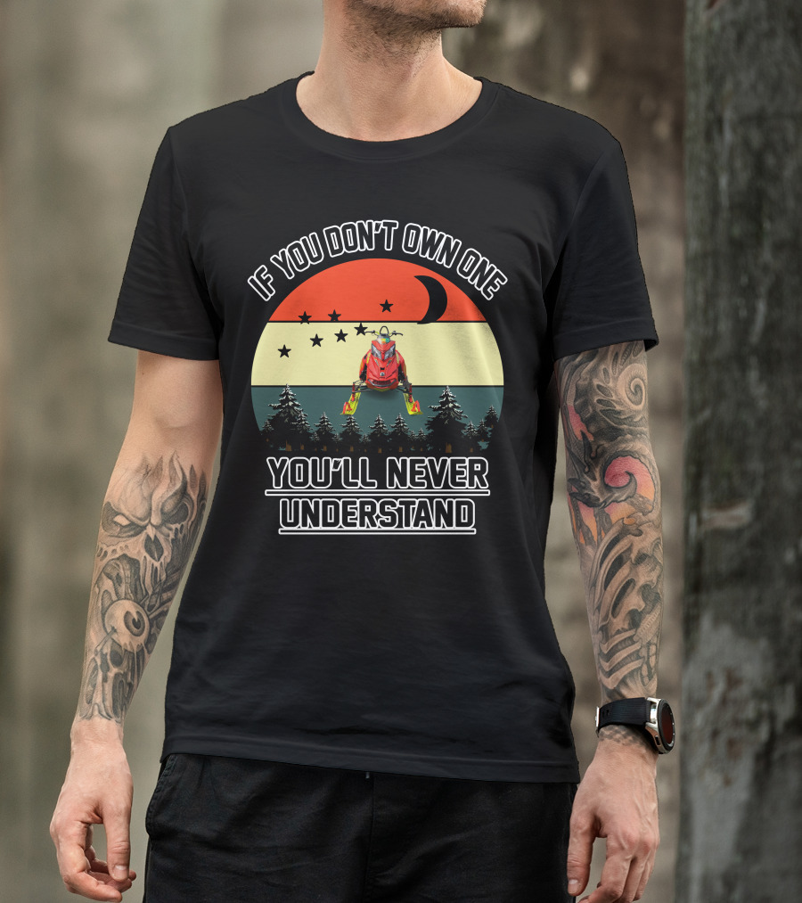 Ski-Doo 900 ACE If You Don't Own One You'll Never Understand Snowmobile Retro Trees Stars T-Shirt