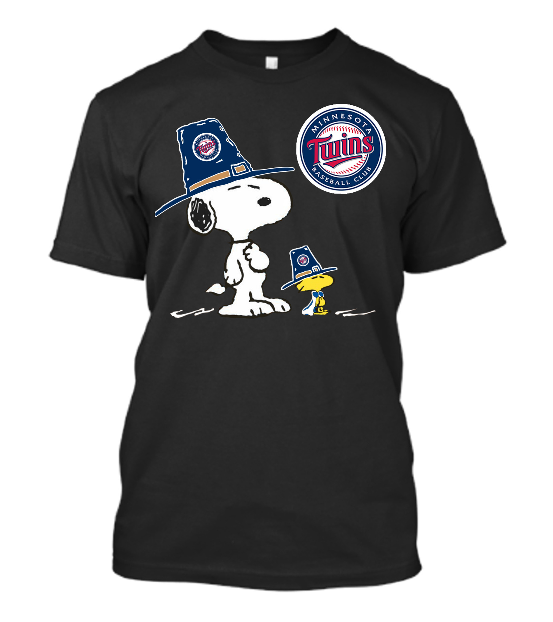 Minnesota Twins Baseball Club Snoopy And Woodstock T-Shirt