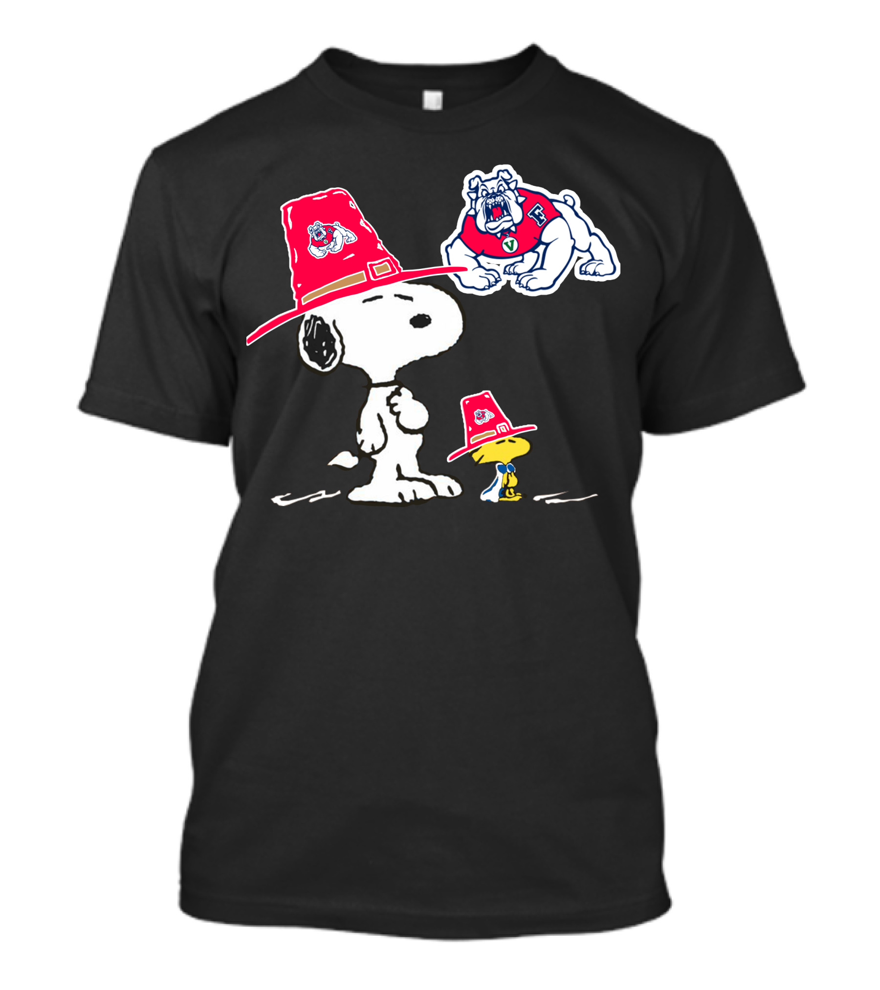 Fresno State Snoopy Woodstock Bulldogs T-Shirt