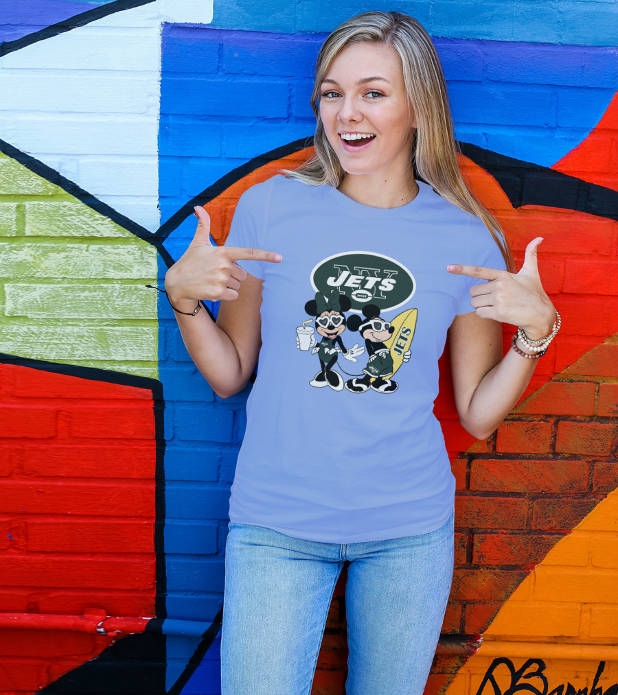 Jets Mickey Surfing Vacation Adventure T-Shirt