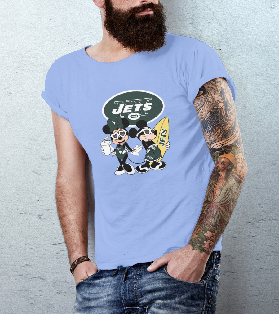 Jets Mickey Surfing Vacation Adventure T-Shirt